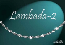 Lambada 2 - náramek stříbřený